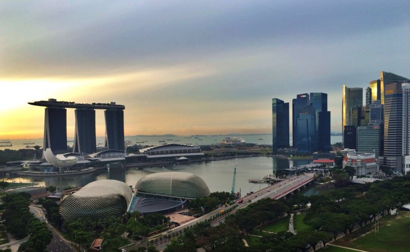 Singapore Marina at Sunrise
