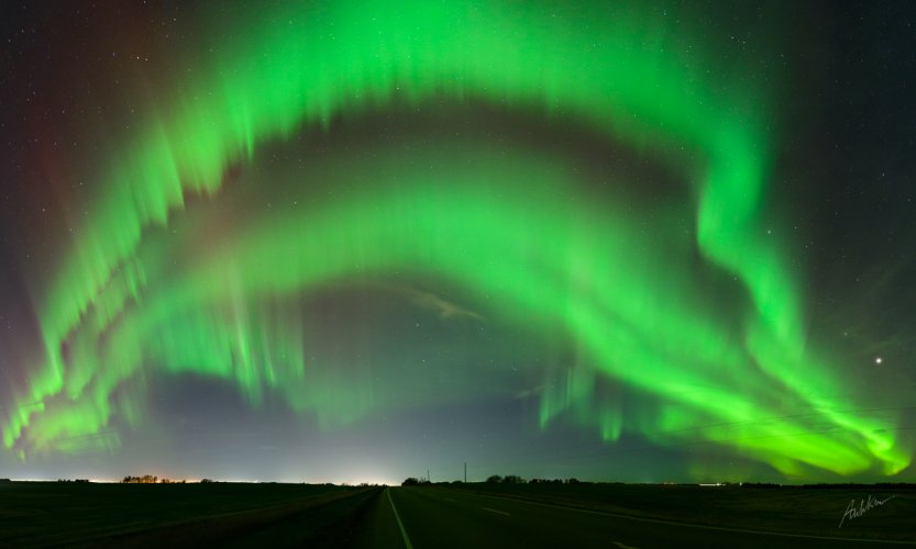 Aurora borealis panoramas from last Fall