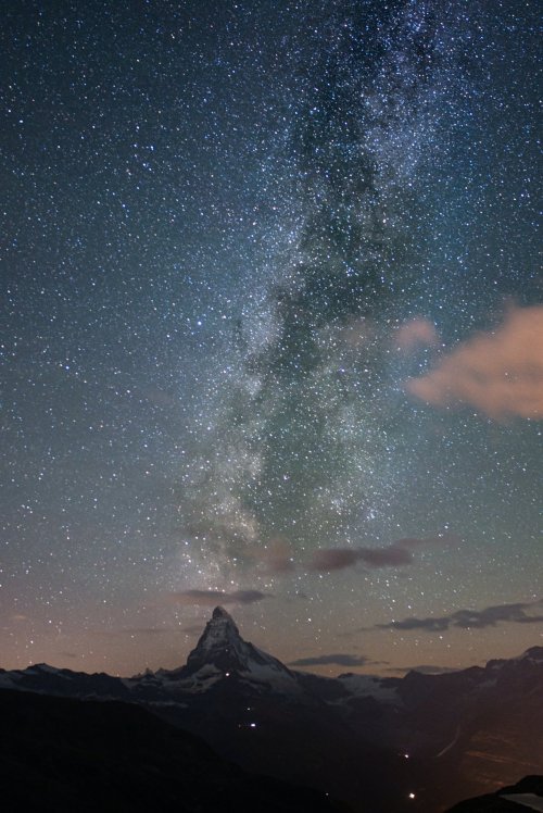 Matterhorn under the Milky Way