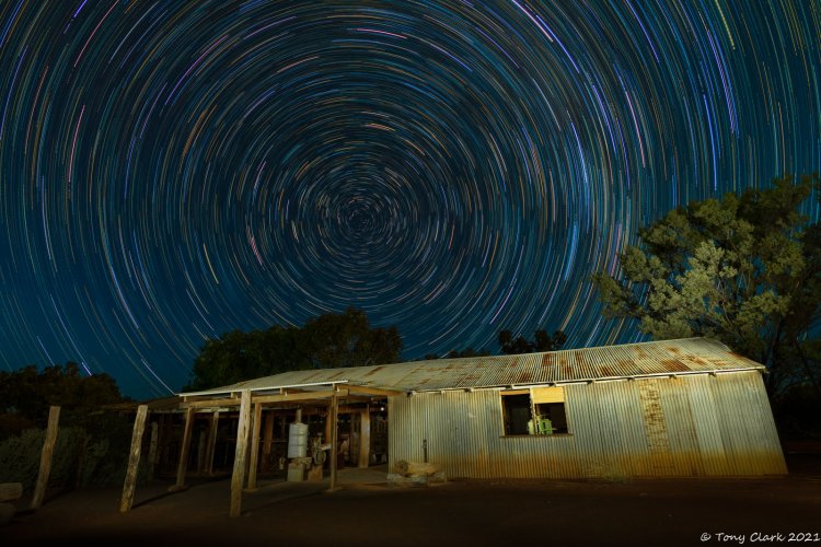 Star Trails - Old Shearing Shed - Australia