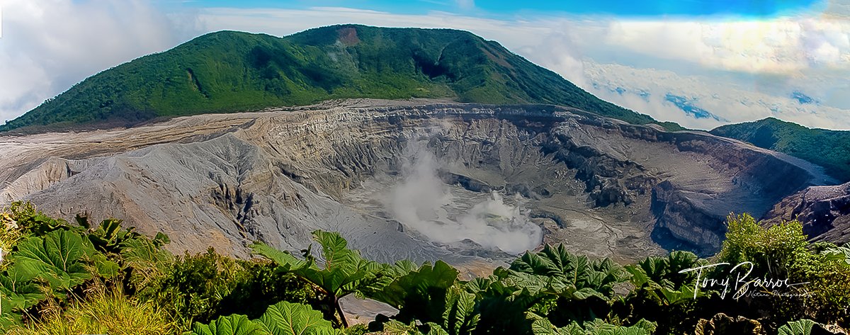 The Caldera of Poas Volcano,  National Park, Alajuela Costa Rica