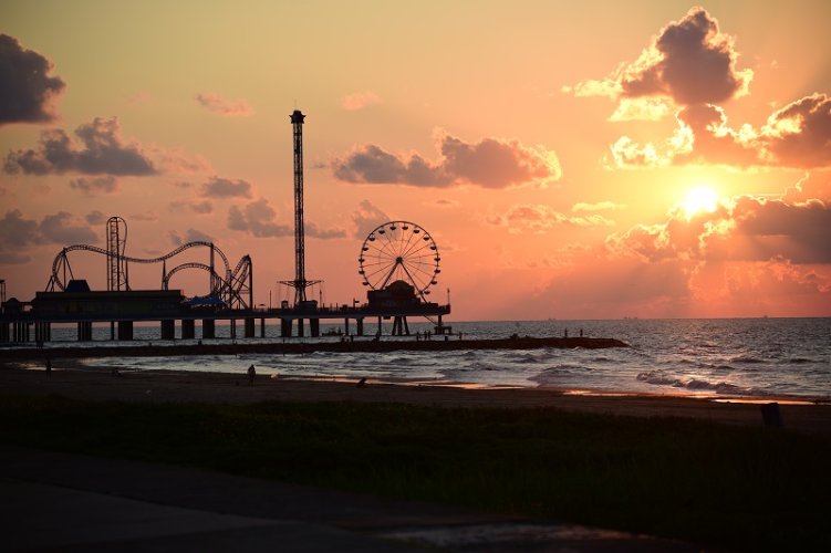 sunrise Galveston Texas