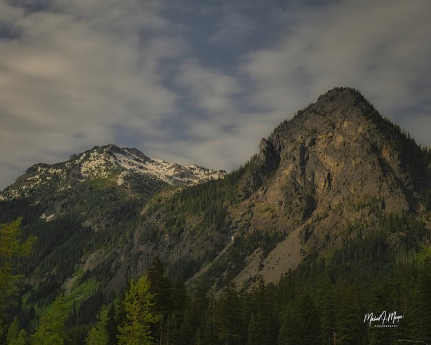 Twin Peaks on the Summit of Snoqualmie Pass in Washington State.