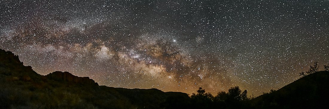 Davis Mountains - Texas  Milky Way Pano