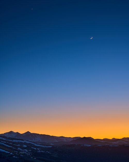 Sunset from Mount Evans, Colorado