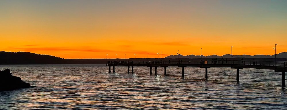 Sunset from Des Moines Pier, WA