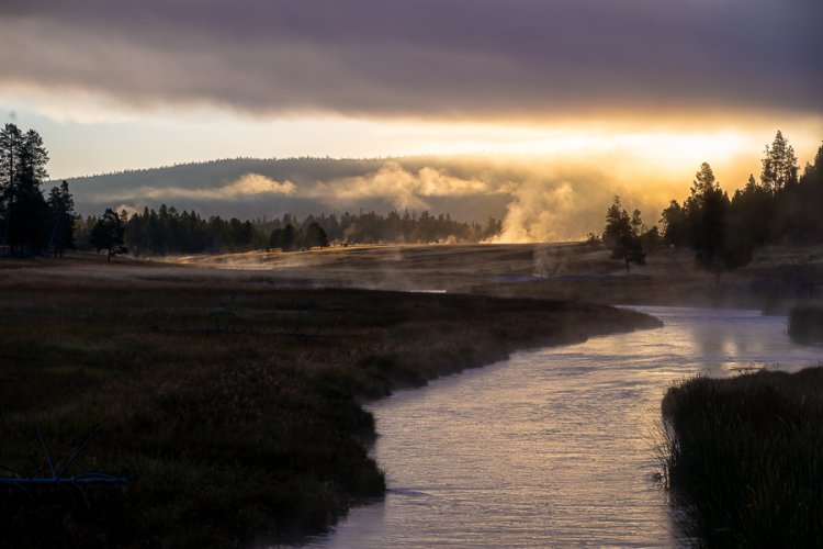 Sunrise Fog, Nez Perce River Yellowstone