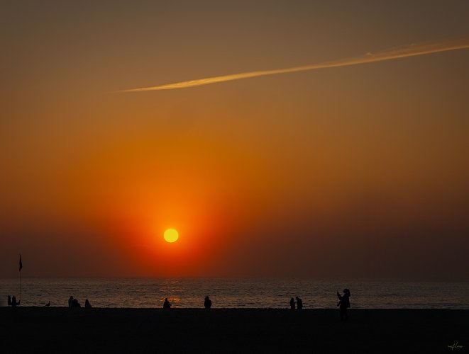 Portuguese western coast sunset