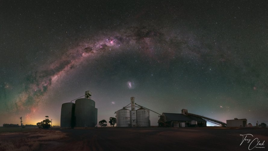 Grain Silos under the Stars - Australia