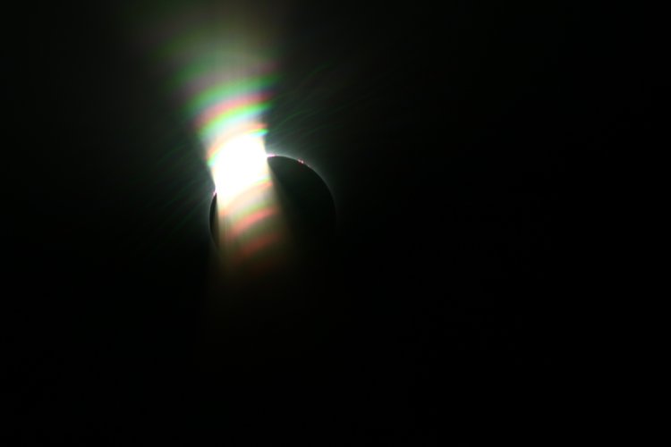 Peculiar eclipse photo - what happened?