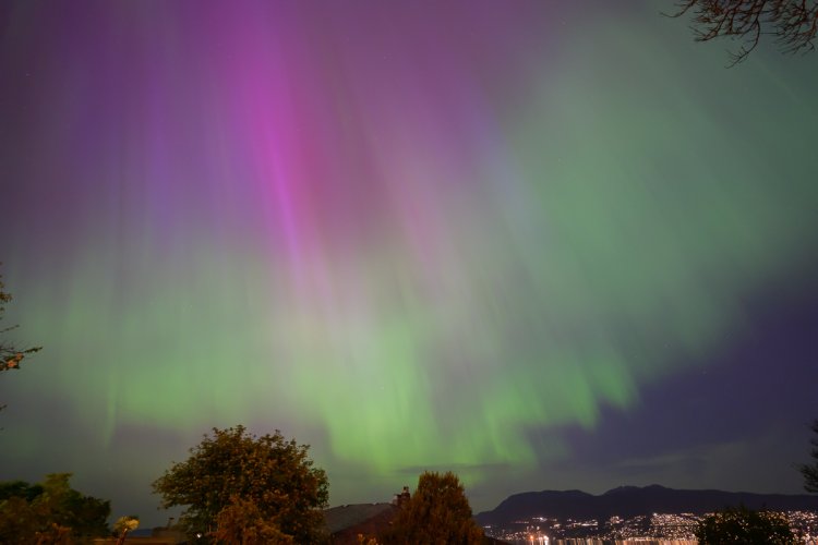 Aurora borealis  in Vancouver