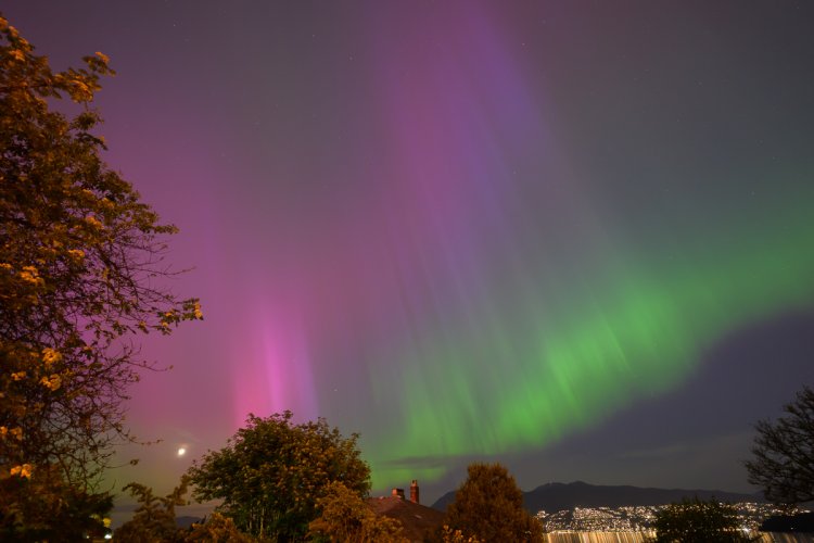 Aurora borealis  in Vancouver