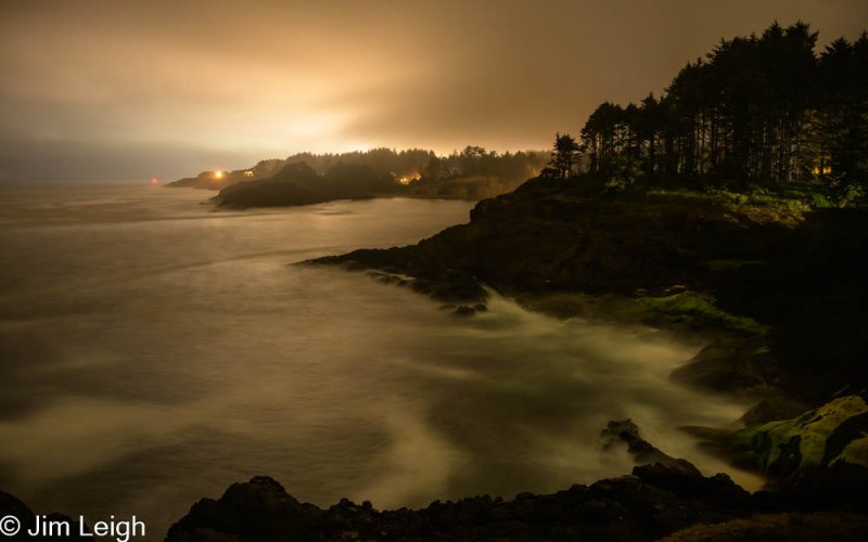 Oregon Coast late at night