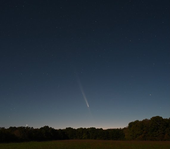 Astro compilation, Comet and Aurora, Southeast Missouri