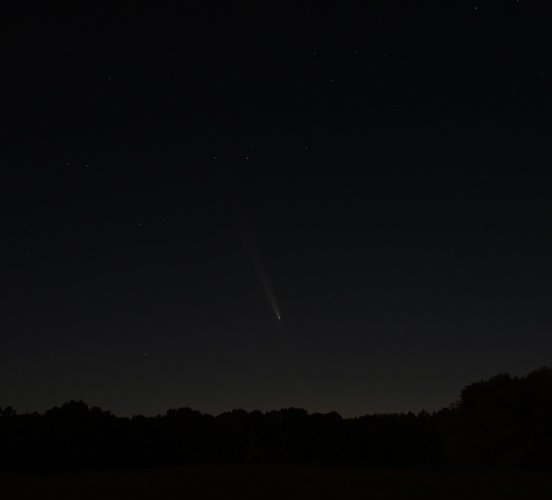 Astro compilation, Comet and Aurora, Southeast Missouri